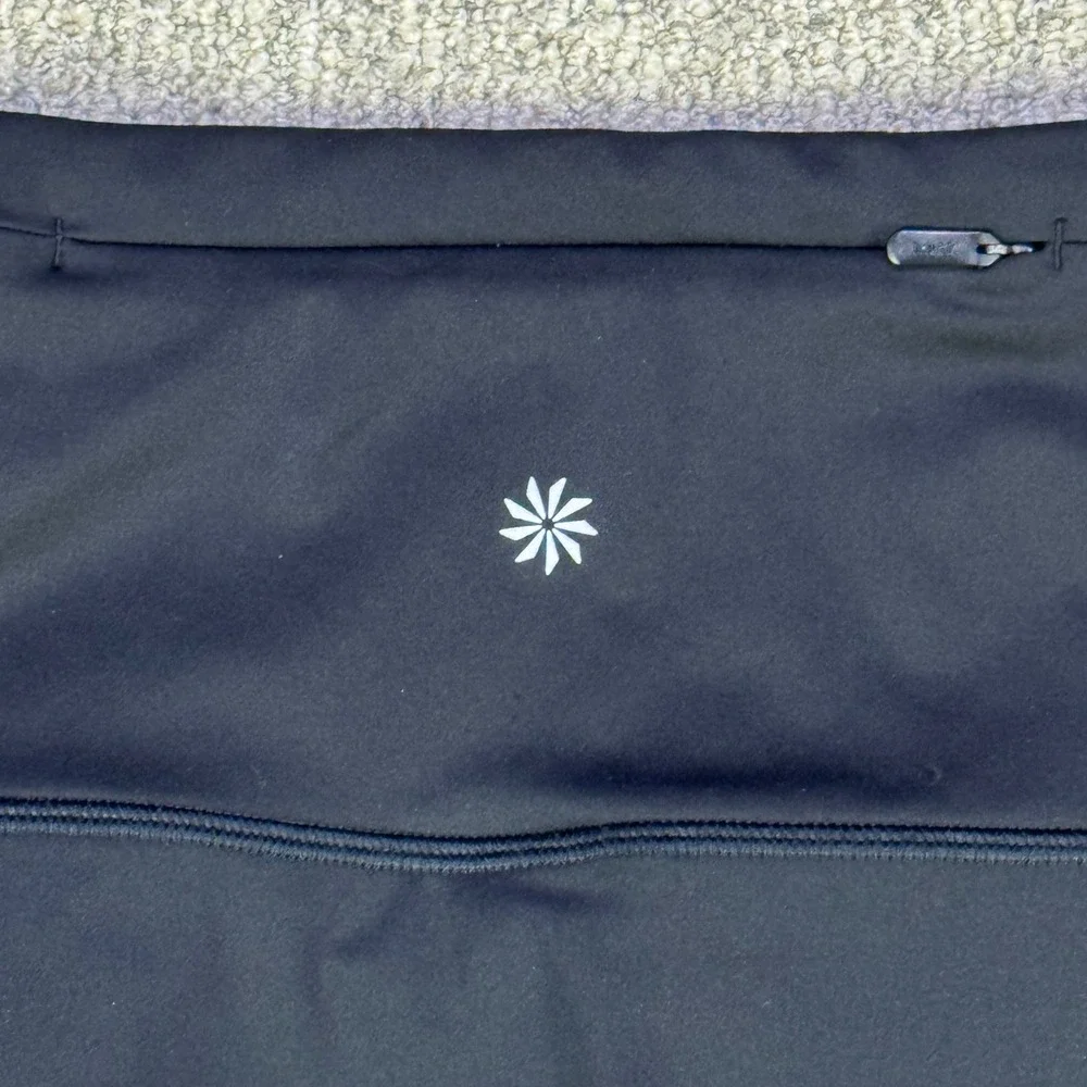 Athleta Ace Tennis Skort 2X Black Built In‎ Shorts Zipper Pocket NWOT Plus